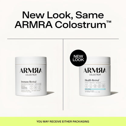 ARMRA Colostrum Powder | Unflavored | Gut Health & Bloating | Skin & Hair | Immunity | Keto, Gluten & Fat-Free | 120 Servings
