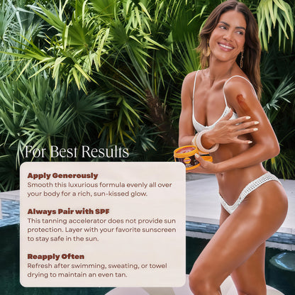 Carroten Intensive Tanning Gel | Browning Tan Accelerator | Non-Greasy, Water-Resistant with Carrot and Coconut Oil | Vitamin A & E For Moisture & Hydration | Made in Greece | 5 Fl Oz